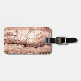 Moderner brauner beige Sepa verbrannter orangerer Gepäckanhänger