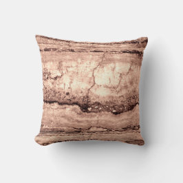 Moderner brauner beige Sepa verbrannter orangerer Kissen