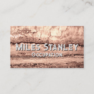 Moderner brauner beige Sepa verbrannter orangerer Visitenkarte