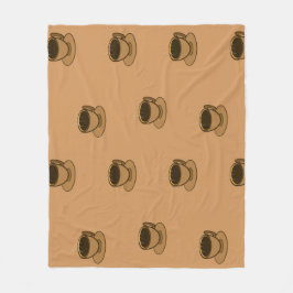 Moderner brauner, gemütlicher Kaffee-Cup im Mittel Fleecedecke