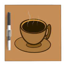 Moderner brauner, gemütlicher Kaffee-Cup im Mittel