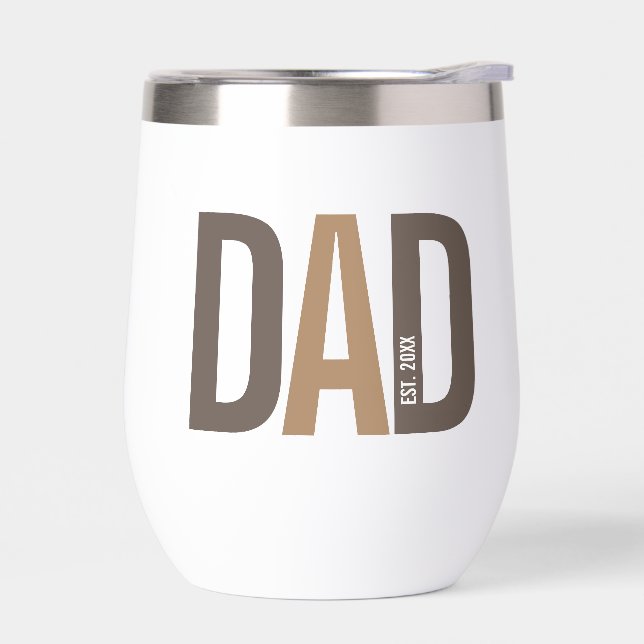 Moderner brauner Personalisierter Vater etabliert (Links)