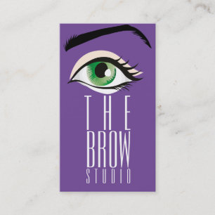Moderner Brow Studio Beauty Salon Visitenkarte