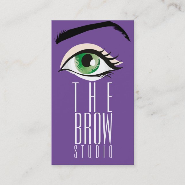 Moderner Brow Studio Beauty Salon Visitenkarte (Vorderseite)