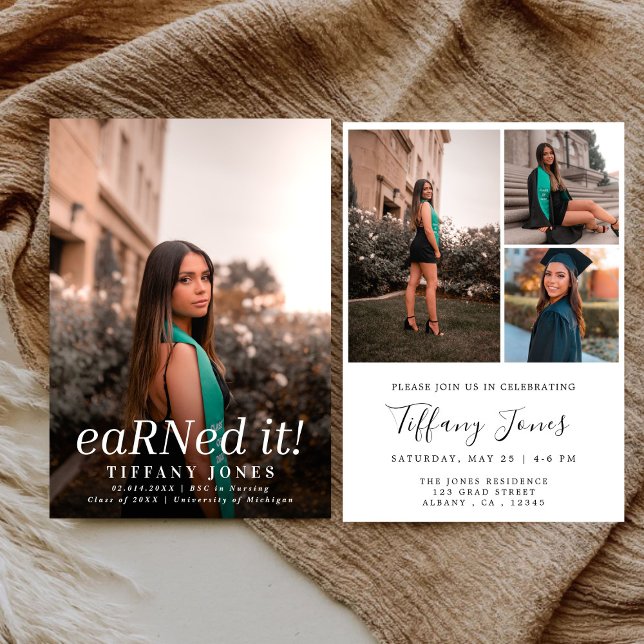 Moderner BSC RN 4 Fotos Krankenpflege Abschluss Einladung (Von Creator hochgeladen)