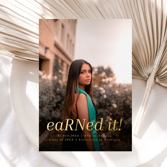 Moderner BSC RN 4 Fotos Krankenpflege Abschluss Folieneinladung (Von Creator hochgeladen)