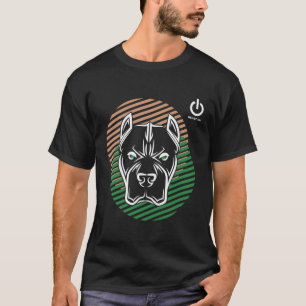 Moderner Bulldog Head Green Beige Fitness Gym Trai T-Shirt