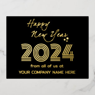 Moderner Business Que Code Weihnachtsfeiertag Folien Feiertagspostkarte