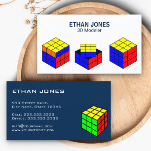 Moderner CAD-Designer   Animator   3D-Modeller Visitenkarte