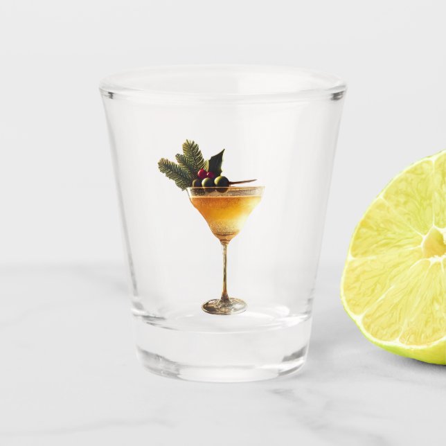 Moderner Champagner-Cocktail aus dem Mittelalter Schnapsglas (Vorderseite)