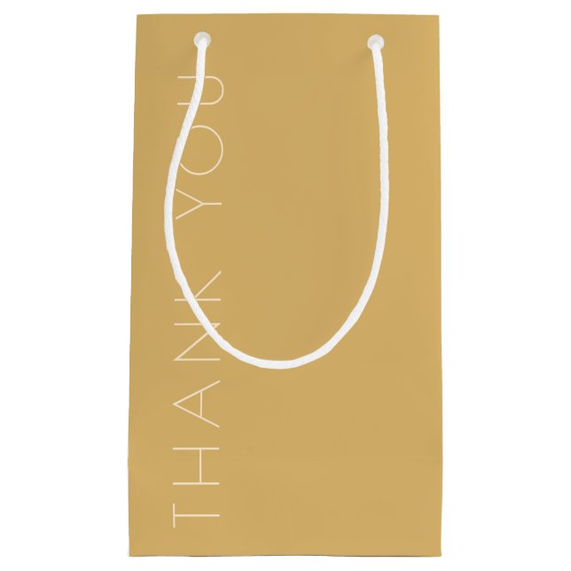 Moderner Champagner Tonal Kleine Geschenktüte (Vorderseite)