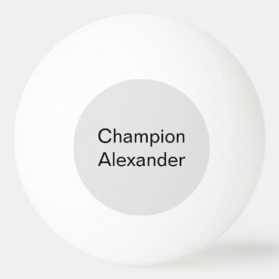 Moderner Champion mit individuellem Namen Tischtennisball