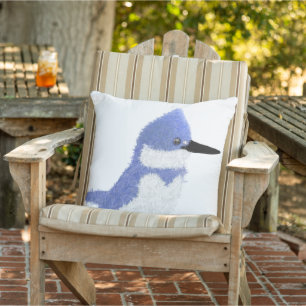 Moderner charmanten Gürtel-Eisvogel Kissen