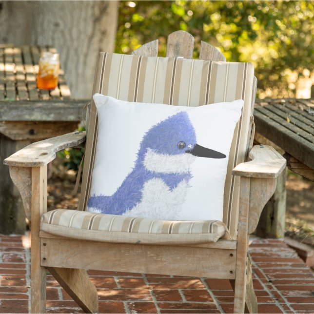 Moderner charmanten Gürtel-Eisvogel Kissen (Stuhl )