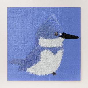 Moderner charmanten Gürtel-Eisvogel Puzzle