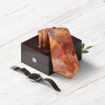 Moderner Chic Abstrakt Terracotta Rost Brown