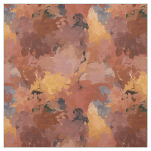 Moderner Chic Abstrakt Terracotta Rost Brown Stoff