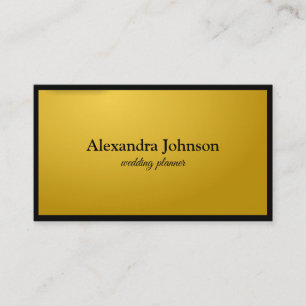Moderner Chic Black and Gold Foil Luxus Visitenkarte