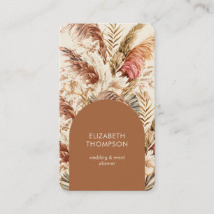 Moderner Chic Bohemisch Floral Boho Visitenkarte