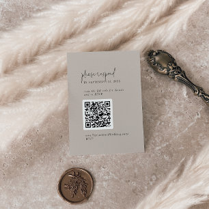 Moderner Chic COLOR EDITABLE QR Code UAWG Begleitkarte