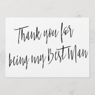 Moderner Chic "Danke, dass du mein Trauzeuge bist" Dankeskarte