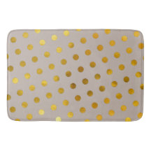 Moderner Chic Elegant Einfache Taupe & Gold Polka 