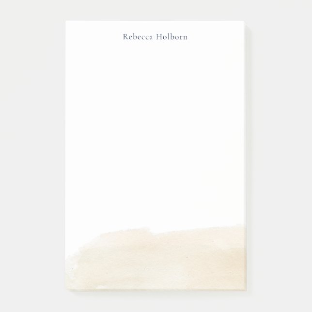 Moderner Chic Elegante Personalisiert Post-it Klebezettel (Vorderseite)