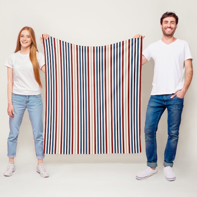 Moderner Chic gestreift Fleecedecke (Beispiel)