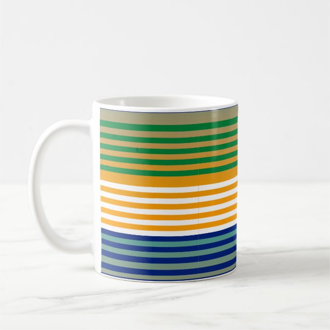 Moderner Chic gestreift Kaffeetasse (Links)
