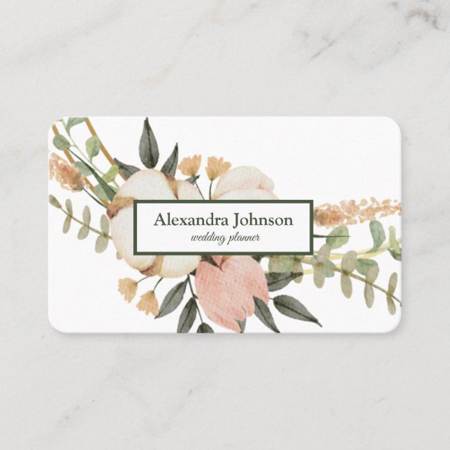 Moderner Chic Gold Leaf Foil Luxus Visitenkarte (Vorderseite)