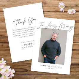 Moderner Chic Minimalistisch in Love Memory Foto C Einladung