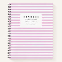 Moderner Chic Pink Striping Spiral