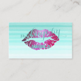 Moderner Chic Proffsional ,Lips -Makeup Künstler Visitenkarte