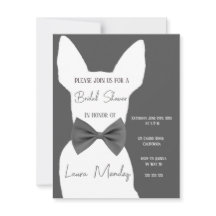 Moderner Chihuahua Hund Bridal Dusche Einladung