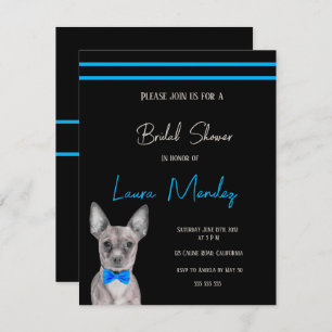 Moderner Chihuahua Hund Bridal Dusche Einladung