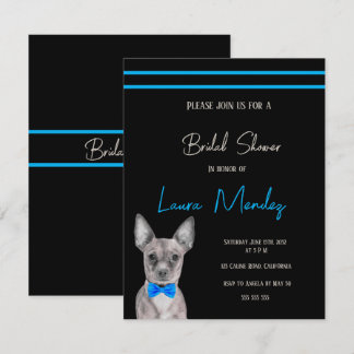 Moderner Chihuahua Hund Bridal Dusche Einladung