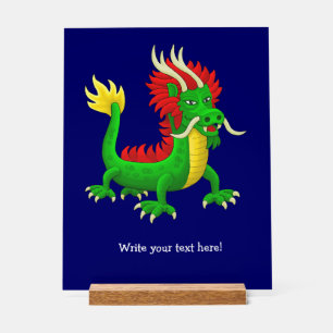 Moderner chinesischer Drache Acrylschild