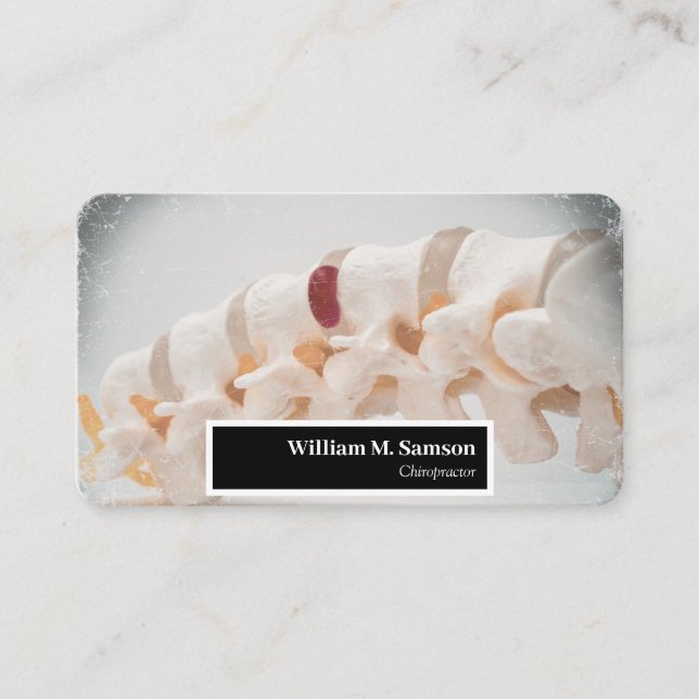 Moderner Chiropraktiker Spine nah Visitenkarte (Vorderseite)