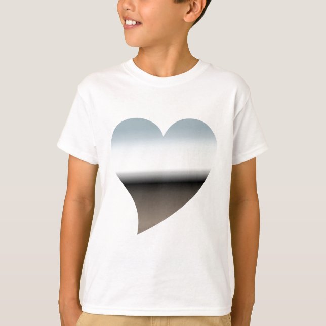 Moderner Chrome Heart Kids T - Shirt (Vorderseite)