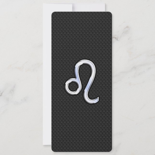 Moderner Chrome wie Leo Sign auf Schlangenhaut (Vorderseite)