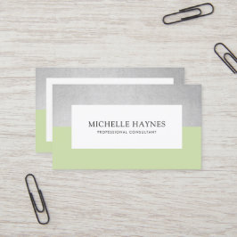 Moderner Clean Luxe Minimalistisch Beruflich grün Visitenkarte
