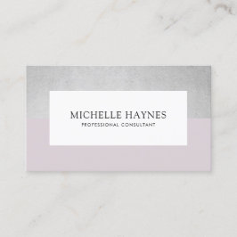 Moderner Clean Luxe Minimalistisch Beruflich Lila Visitenkarte