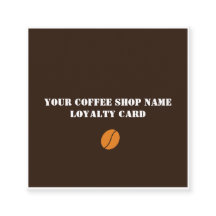 Moderner Coffee Shop Dunkelbraun und Orange