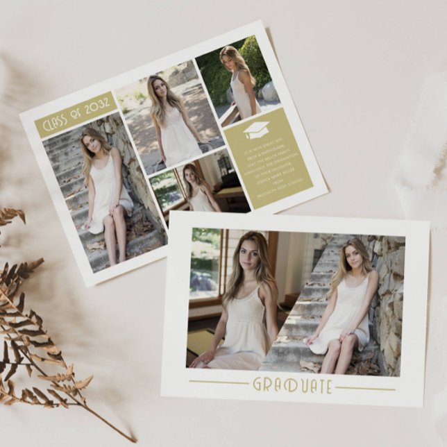 Moderner Collage Graduate Grad 6 Foto Abschluss An Ankündigung (Von Creator hochgeladen)