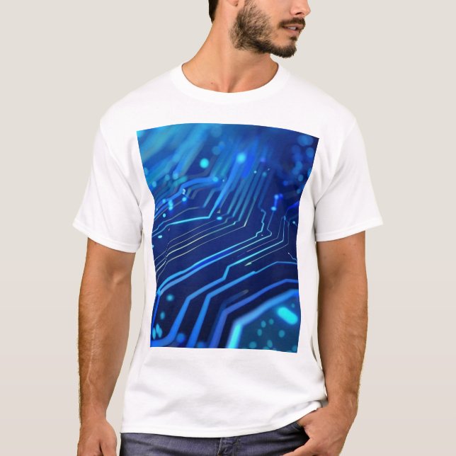 Moderner Computer - Der T - Shirt für Männer (Vorderseite)