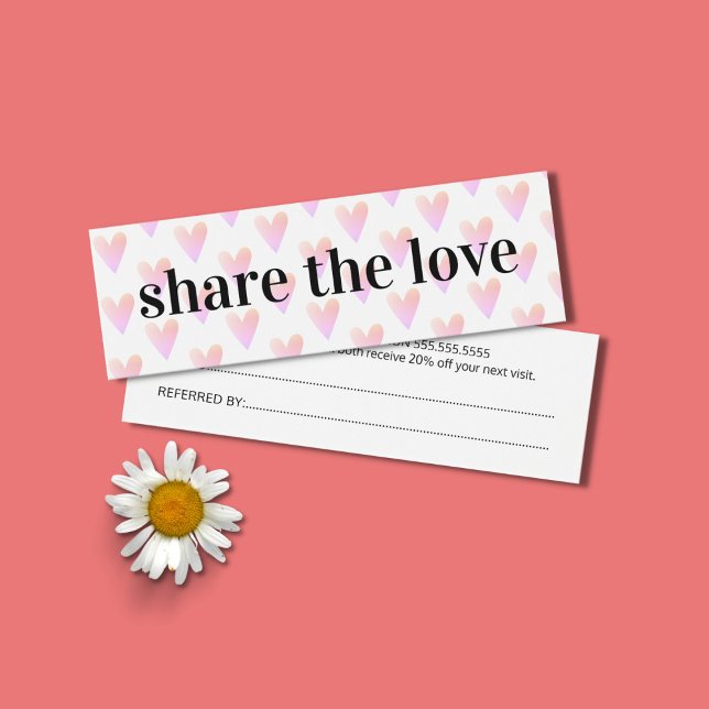 Moderner Cool-hellrosa Herz Schönheitssalon (Von Creator hochgeladen)