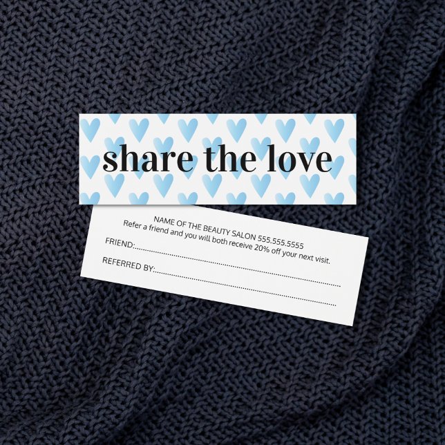 Moderner Cooler Blue Hearts Beauty Salon (Von Creator hochgeladen)