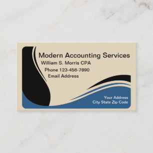 Moderner CPA-Buchhalter Visitenkarte