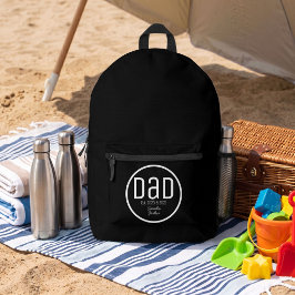 Moderner Dad etablierte einfache Kindernamen Bedruckter Rucksack