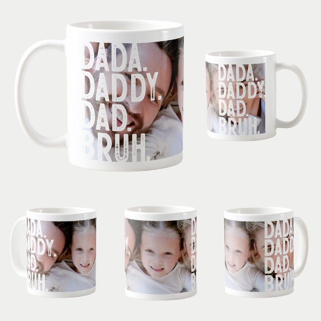 Moderner DADA DADDY VATER BRUH BIG FOTO VATER'S DA Kaffeetasse (Von Creator hochgeladen)